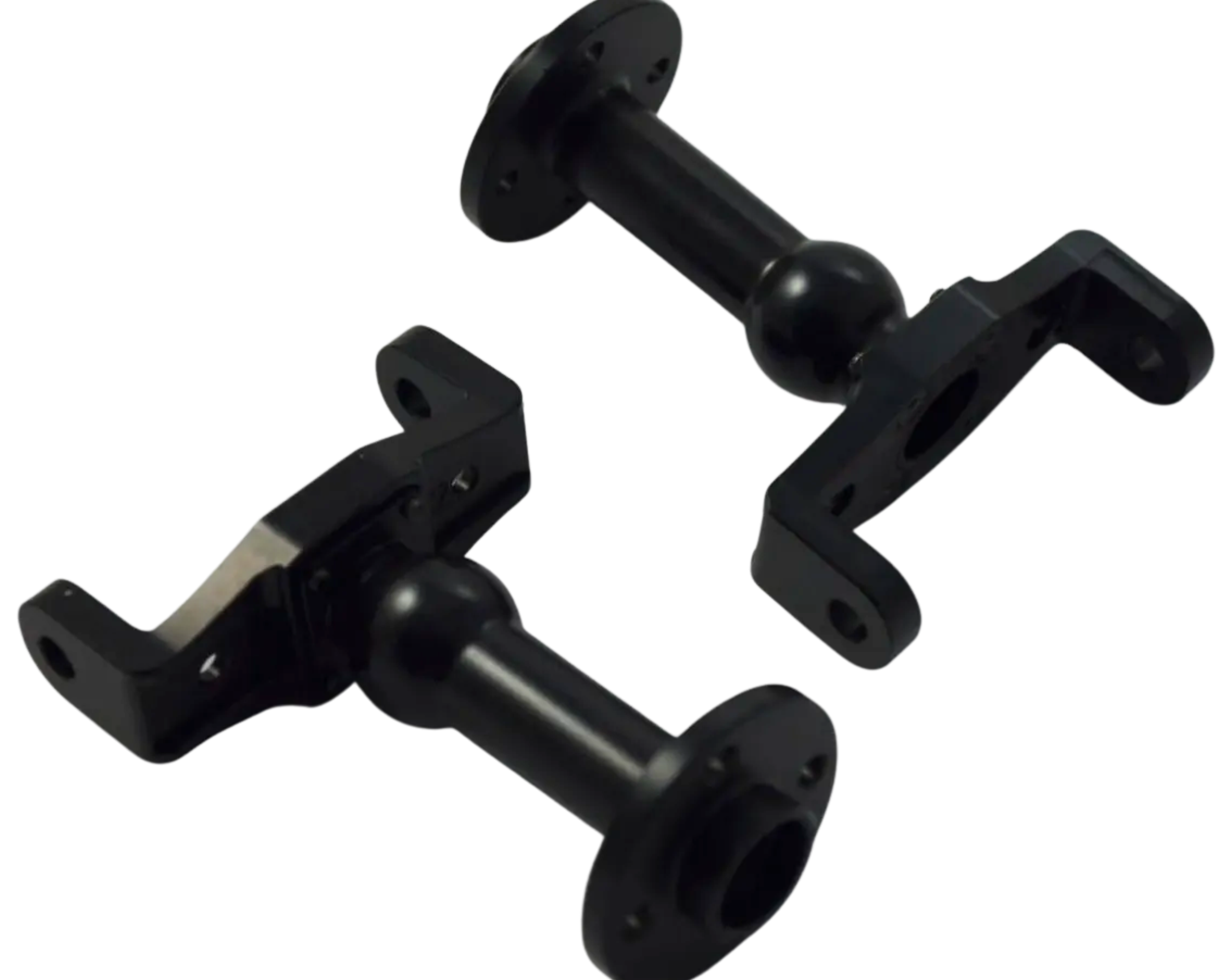 CLODBUSTER ALUMINUM AXLE TUBES-STEERING W/LADDERBAR MOUNT-BLACK ANODIZE